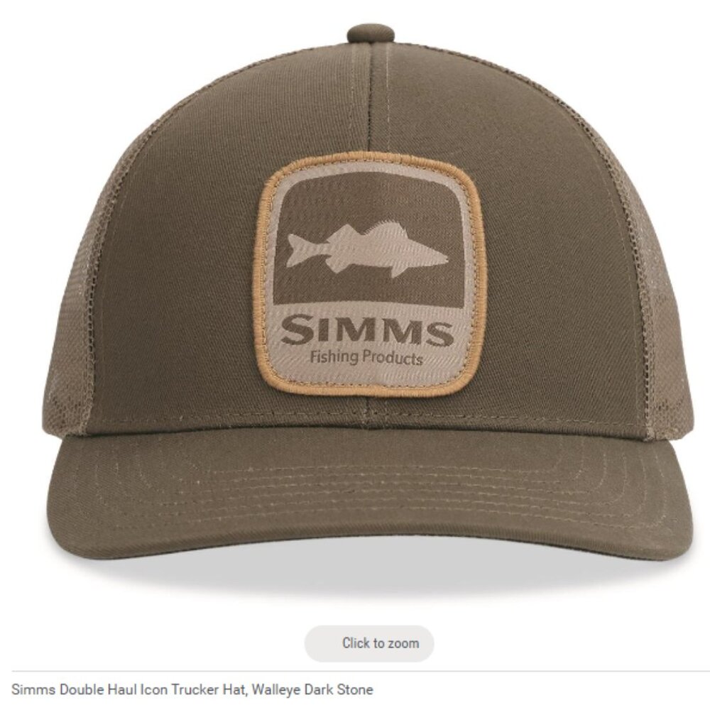 Simms fishing hunting Double Haul Icon Trucker Hat NWT